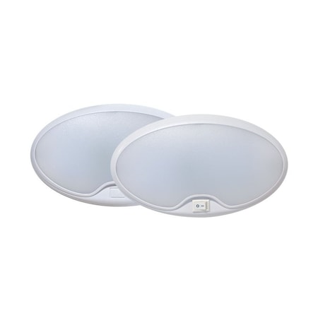 Tecniq 6" X 3.5" Oval Interior Lamp 12 Led W/Switch TQ E51-MCS0-1